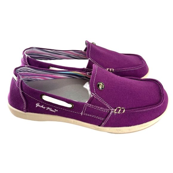 Gecko Man Canvas Sip-on Shoes , Size W9 - Picture 2 of 8